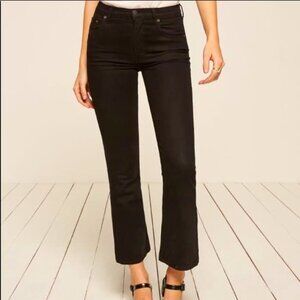 Reformation Black Flare Jeans
